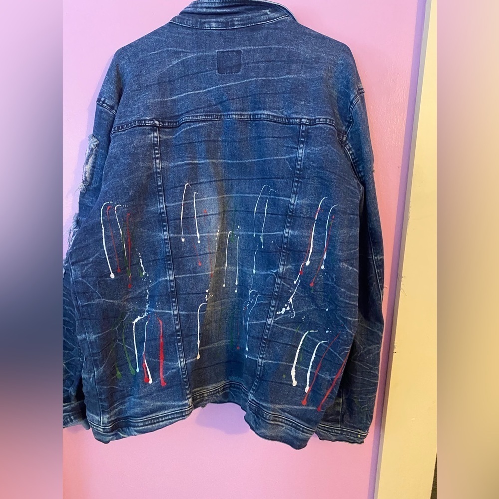 Distressed Denim Jacket - Picture 2 of 4